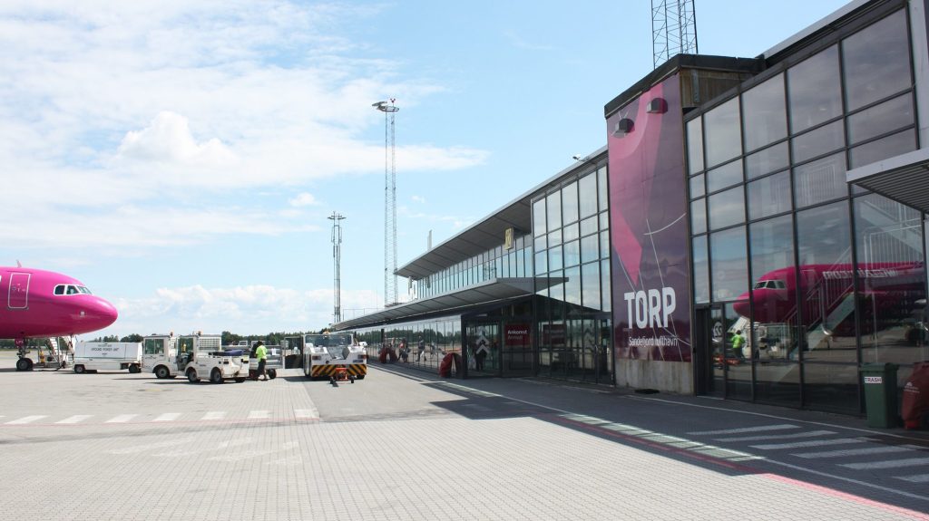fly på torp flyplass